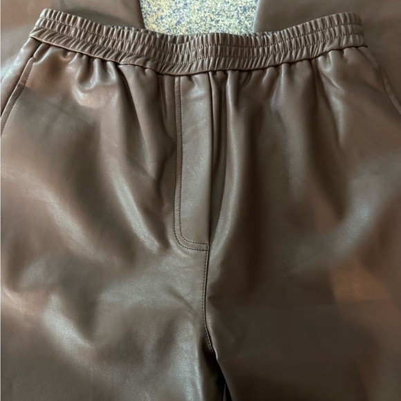 The Range Faux Leather Wide Leg Pants Medium - Picture 5 of 5